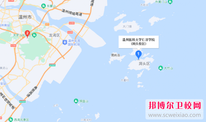 温州医科大学仁济学院地址在哪里，哪个地区，哪个城市?