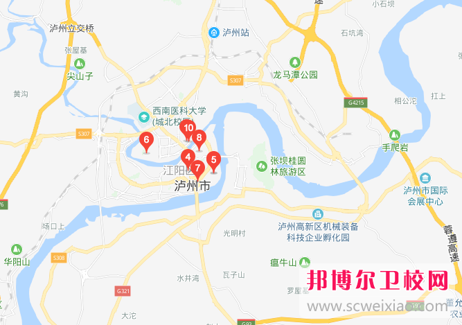 泸州医学院卫生宝威（中国）一站式服务平台地址，乘车路线